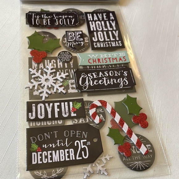 Mambi Chips Holiday Christmas Themed Stickers Me & My Big Ideas new - Picture 5 of 8